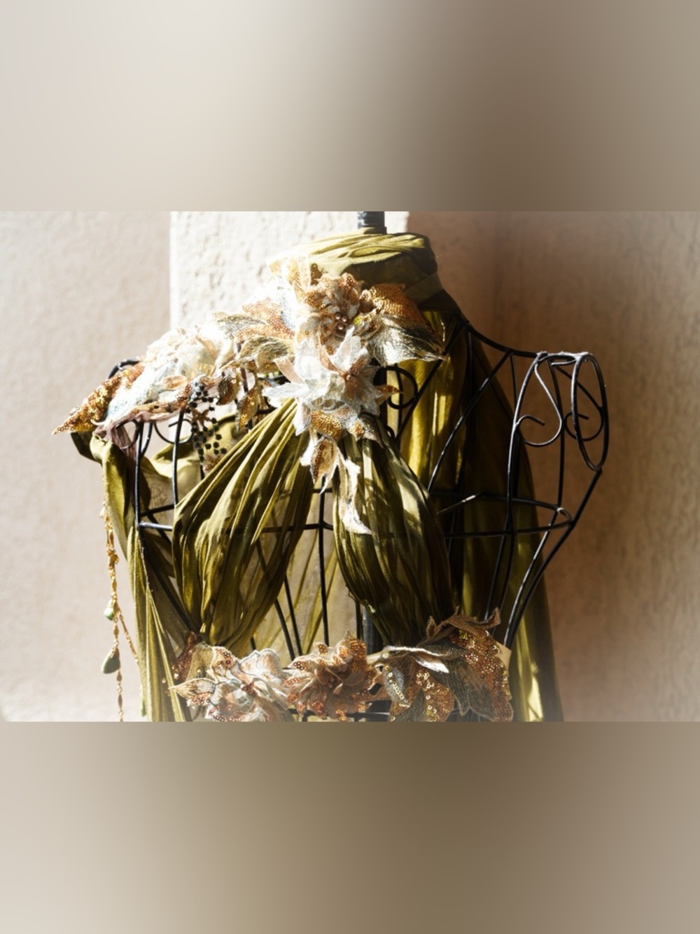 Haus of Zavier Green Goddess Avant Garde Maxi Dress (Limited Edition) - Picture 4 of 5